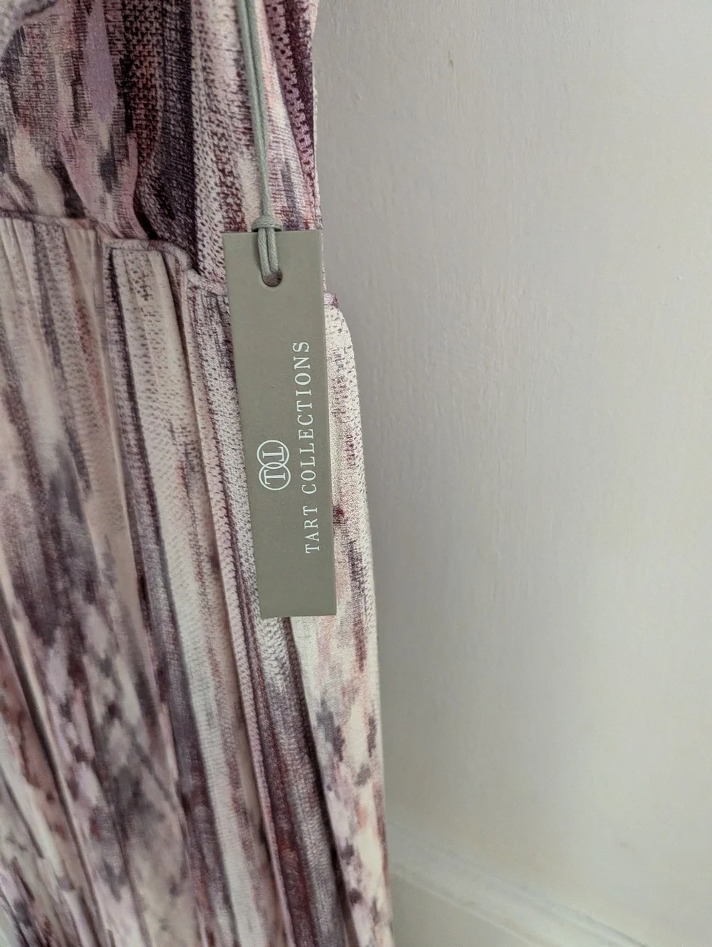 Tart NWT Boho Tie Dye Maxi Dress Open Back Balloon Sleeve Size L - Picture 5 of 6
